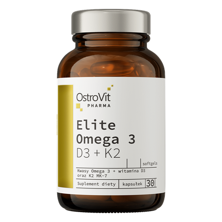 OstroVit Pharma Elite Omega 3 D3 + K2 30 kapsułek